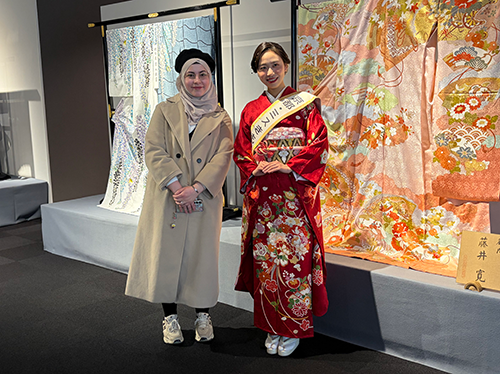 「京手描友禅作品展」における啓発ブースの設置